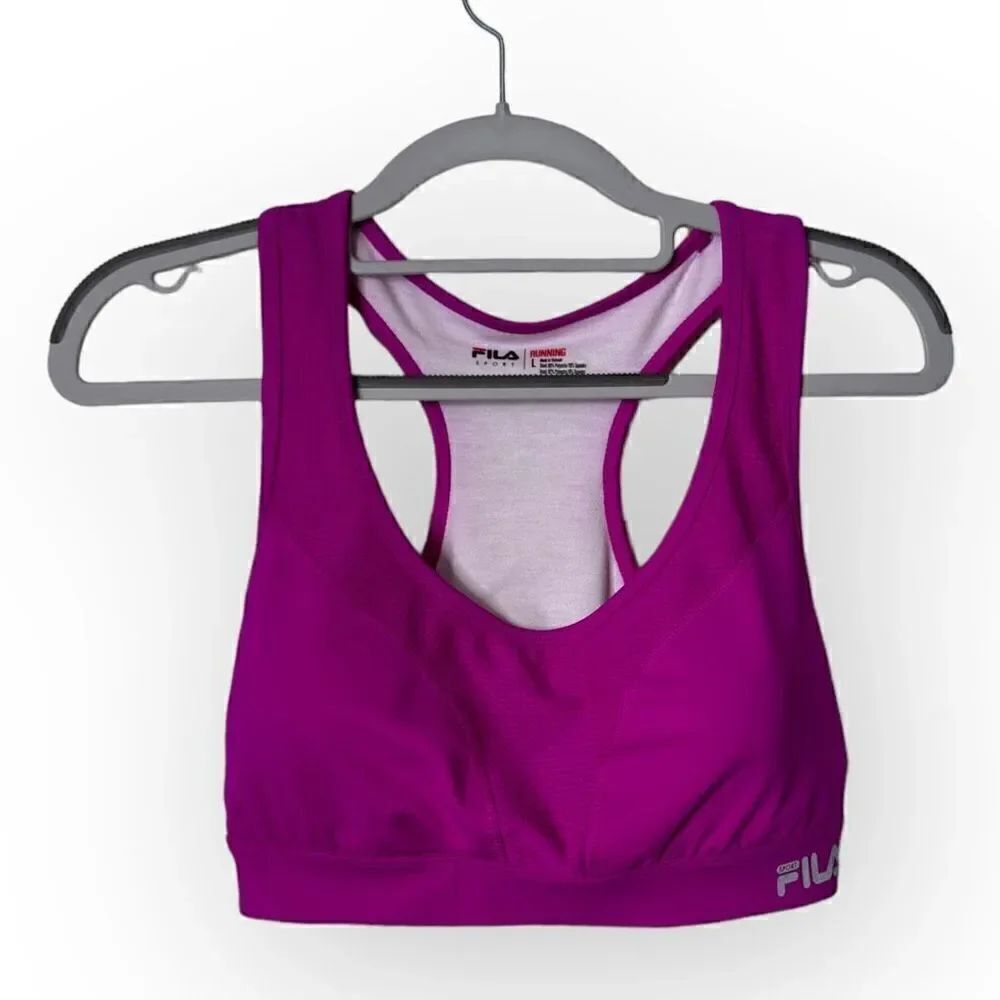 Fila Fushia Sports Bra Size large